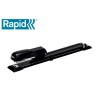GRAPADORA RAPID E15 METALICA BRAZO LARGO CAPACIDAD 20 HOJAS USA GRAPAS 24/6 Y 26/26 COLOR NEGRO