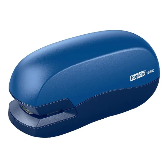 GRAPADORA RAPID CONTACTLESS 10BX PLASTICO CAPACIDAD DE GRAPADO 10 HOJAS USA GRAPAS 24/6 Y 26/6 COLOR AZUL