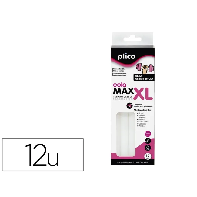 BARRA TERMOFUSIBLE PLICO COLA EXTRAFUERTE MAX XL 11