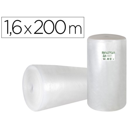PLASTICO BURBUJA LIDERPAPEL ECOUSE 1.60X200M 30% DE PLASTICO RECICLADO
