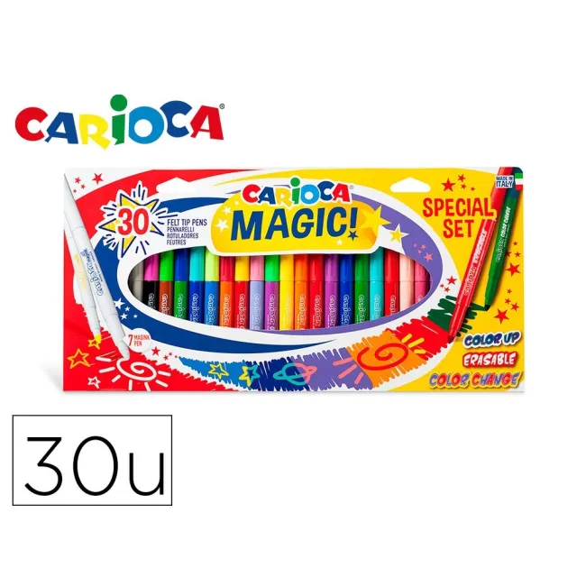 ROTULADOR CARIOCA MAGIC MARKERS SPECIAL SET CAJA 30 UNIDADES COLORES SURTIDOS