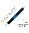 BOLIGRAFO Q-CONNECT PREMIUM RETRACTIL CON SUJECION DE CAUCHO COLOR AZUL PUNTA 1 MM