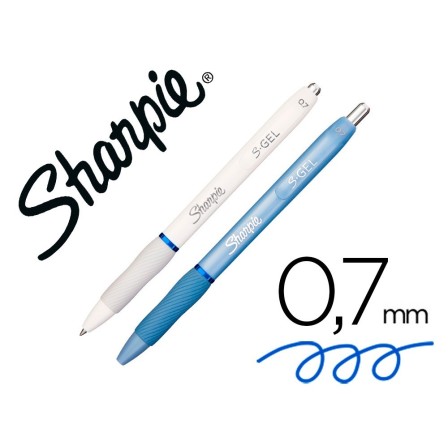 BOLIGRAFO SHARPIE FASHION RETRACTIL TINTA GEL AZUL 0