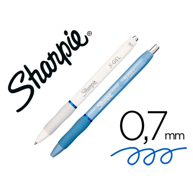 BOLIGRAFO SHARPIE FASHION RETRACTIL TINTA GEL AZUL 0