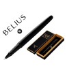ROLLER BELIUS ORIGEN 1995 ALUMINIO TEXTURA CEPILLADA COLOR NEGRO TINTA NEGRA CAJA DE DISEÑO