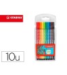 ROTULADOR STABILO ACUARELABLE PEN 68 ESTUCHE CARTON DE 10 UNIDADES COLORES SURTIDOS