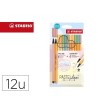 ROTULADOR STABILO PUNTA DE FIBRA POINT 88 + PEN 68 PASTEL LOVE ESTUCHE DE CARTON DE 12 COLORES SURTIDOS