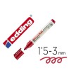 ROTULADOR EDDING 21 MARCADOR PERMANENTE ECOLINE 90% RECICLADO COLOR ROJO PUNTA REDONDA 1