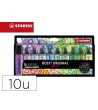 ROTULADOR STABILO BOSS FLUORESCENTE 70 ARTY LINE COLORES FRIOS ESTUCHE CARTON DE 10 UNIDADES COLORES