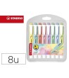 ROTULADOR STABILO FLUORESCENTE SWING COOL PASTEL ESTUCHE DE 8 UNIDADES COLORES SURTIDOS