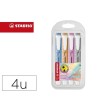 ROTULADOR STABILO FLUORESCENTE SWING COOL PASTEL ESTUCHE DE 4 UNIDADES COLORES SURTIDOS