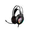 AURICULAR KROM KAPPA GAMING ESTEREO CON MICROFONO FLEXIBLE ILUMINACION LED RGB RAINBOW LONGITUD CABLE 210 CM