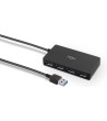 HUB NOX 4 PUERTOS USB 3.0 COMPATIBLE CON WINDOWS MAC Y LINUX
