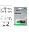 MEMORIA EMTEC USB 3.2 CLICK EASY 64 GB VERDE