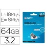 MEMORIA EMTEC USB 3.2 DUAL MOBILE & GO TYPE-C /USB 64 GB
