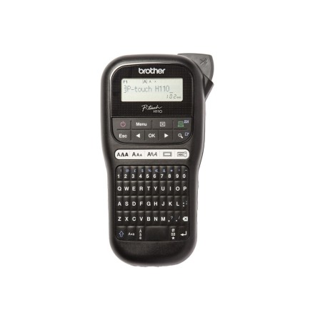 ROTULADORA BROTHER PTH110 TERMICA PANTALLA LCD TECLADO QWERTY VELOCIDAD 20 MM/S ANCHO MAXIMO CINTA 12 MM