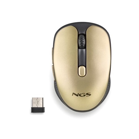 RATON NGS EVO RUST OPTICO 800/1200/1600 DPI INALAMBRICO 5 BOTONES TECLAS SILENCIOSAS RECEPTOR USB 2