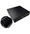 CAJON PORTAMONEDAS 8 MONEDEROS 5 BILLETEROS CON LLAVE MANUALNEGRO 410X415X110 MM