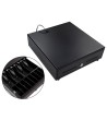 CAJON PORTAMONEDAS 8 MONEDEROS 4 BILLETEROS APERTURA ELECTRICA NEGRO 330X335X105 MM