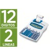 CALCULADORA IBICO 1221X IMPRESORA PANTALLA LCD ANGULADA PAPEL 57 MM 12 DIGITOS IMPRESION BICOLOR