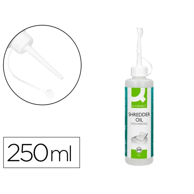 ACEITE LUBRICANTE Q-CONNECT PARA DESTRUCTORA DE DOCUMENTOS BOTE DE 250 ML