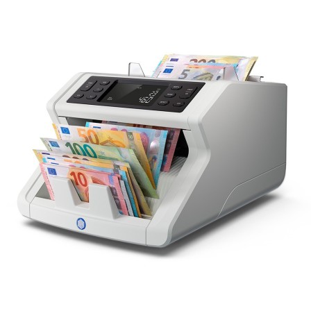 CONTADOR TOTALIZADOR DE BILLETES SAFESCAN 2265 CUENTA EURO LIBRA MEZCLADOS VERIFICA UV/MG/COLOR/TAMAÑO Y ESPESOR