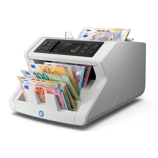 CONTADOR TOTALIZADOR DE BILLETES SAFESCAN 2265 CUENTA EURO LIBRA MEZCLADOS VERIFICA UV/MG/COLOR/TAMAÑO Y ESPESOR