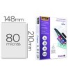 BOLSA DE PLASTIFICAR FELLOWES BRILLO DIN A5 80 MICRAS PACK 100 UNIDADES