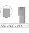 TAQUILLA METALICA ROCADA 300 1 MODULO 2 PUERTAS GRIS 330X500X1800 MM