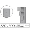 TAQUILLA METALICA ROCADA 300 1 MODULO 4 PUERTAS GRIS 330X500X1800 MM