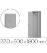 TAQUILLA METALICA ROCADA 300 1 MODULO PUERTA GRIS 330X500X1800 MM