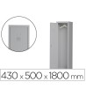 TAQUILLA METALICA ROCADA 400 1 MODULO X 1 PUERTA GRIS 430X500X1800 MM
