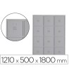 TAQUILLA METALICA ROCADA 400 3 MODULOS X 4 PUERTAS GRIS 1210X500X1800 MM