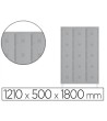 TAQUILLA METALICA ROCADA 400 3 MODULOS X 5 PUERTAS GRIS 1210X500X1800 MM