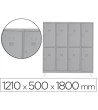 TAQUILLA METALICA ROCADA 300 4 MODULOS X 2 PUERTAS GRIS 1210X500X1800 MM