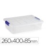 CONTENEDOR PLASTICO PLASTICFORTE 5 LITROS N 30 TRANSPARENTE CON TAPA 260X400X85 MM