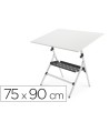 MESA DE DIBUJO ROCADA RD-175 ESTRUCTURA METALICA PLEGABLE REGULABLE EN ALTURA TABLERO 75X90 CM