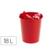 PAPELERA PLASTICO ARCHIVO 2000 ECOGREEN 100% RECICLADA 18 LITROS COLOR ROJO 290X310