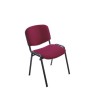 SILLA ROCADA CONFIDENTE ESTRUCTURA METALICA ASIENTO TELA IGNIFUGA BURDEOS 570X410X810 MM