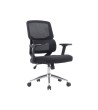 SILLA Q-CONNECT OFICINA LUCCA MALLA BASE METALICA ALT MAX 1090 ANC 700 PROF 650 RUEDAS PREMIUM COLOR NEGRO