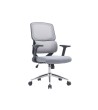 SILLA Q-CONNECT OFICINA LUCCA MALLA BASE METALICA ALT MAX 1090 ANC 700 PROF 650 RUEDAS PREMIUM COLOR NEGRO GRIS