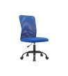 SILLA Q-CONNECT OFICINA PARMA MALLA SIN REPOSABRAZOS ALT MAX 990 ANC 480 PROF 590 COLOR AZUL