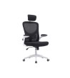 SILLA Q-CONNECT ERGONOMICA PAL ERMO MALLA BASE NYLON ALT MAX 1300 ANC 610 PROF 600 RUEDAS PREMIUM COLOR BLANCO NEGRO