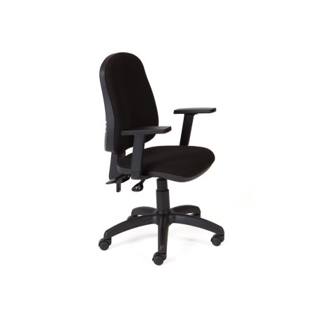 SILLA ROCADA DIRECCION SISTEMA ASINCRO CON BRAZOS COLOR NEGRO