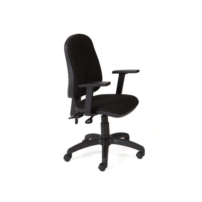 SILLA ROCADA DIRECCION SISTEMA ASINCRO CON BRAZOS COLOR NEGRO