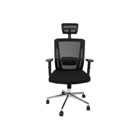 SILLA GIRATORIA Q-CONNECT ERGONOMICA RESPALDO ALTO Y REPOSACABEZA AJUSTABLE EN ALTURA 1180+100X630X625 MM