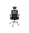SILLA GIRATORIA Q-CONNECT ERGONOMICA RESPALDO ALTO Y REPOSACABEZA AJUSTABLE EN ALTURA 1180+100X630X625 MM