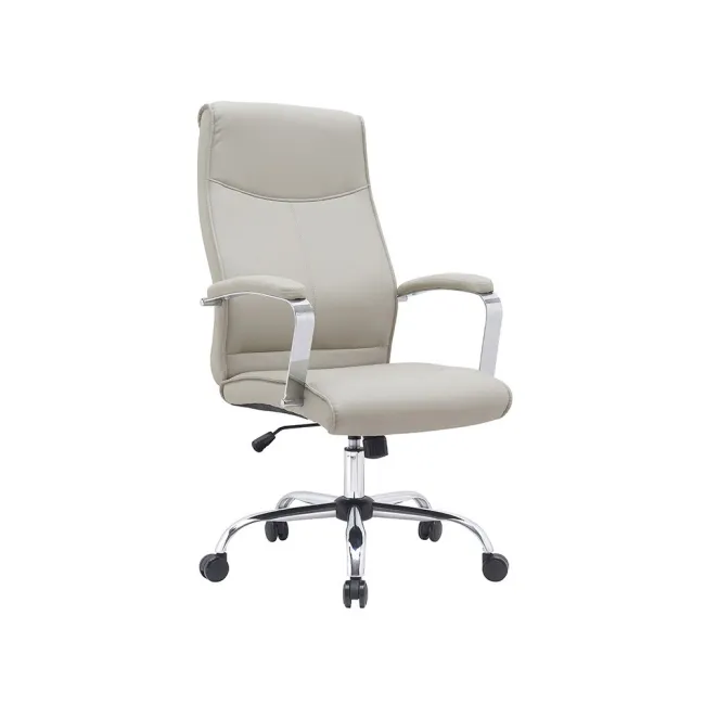 SILLA Q-CONNECT DIRECCION MODE NA SIMIL PIEL BASE METALICA ALT MAX 1210 ANC 630 PROF 650 MM RUEDAS PREMIUM COLOR GRIS