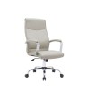 SILLA Q-CONNECT DIRECCION MODE NA SIMIL PIEL BASE METALICA ALT MAX 1210 ANC 630 PROF 650 MM RUEDAS PREMIUM COLOR GRIS