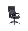 SILLA Q-CONNECT DIRECCION BOLZ ANO SIMIL PIEL BASE METALICA ALT MAX 1260 ANC 650 PROF 730 MM RUEDAS PREMIUM COLOR NEGRO